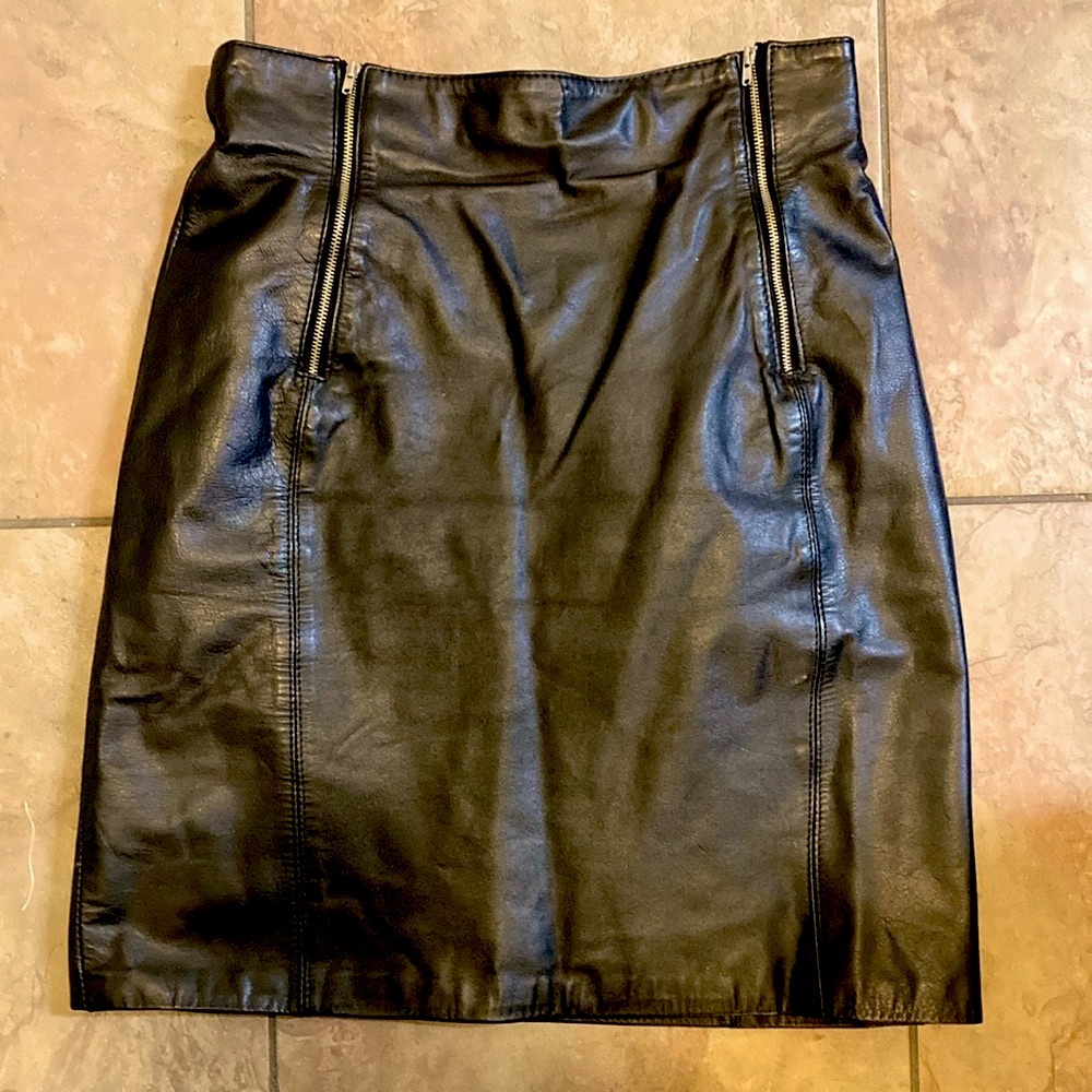 Leather Skirt.     Size 9/10